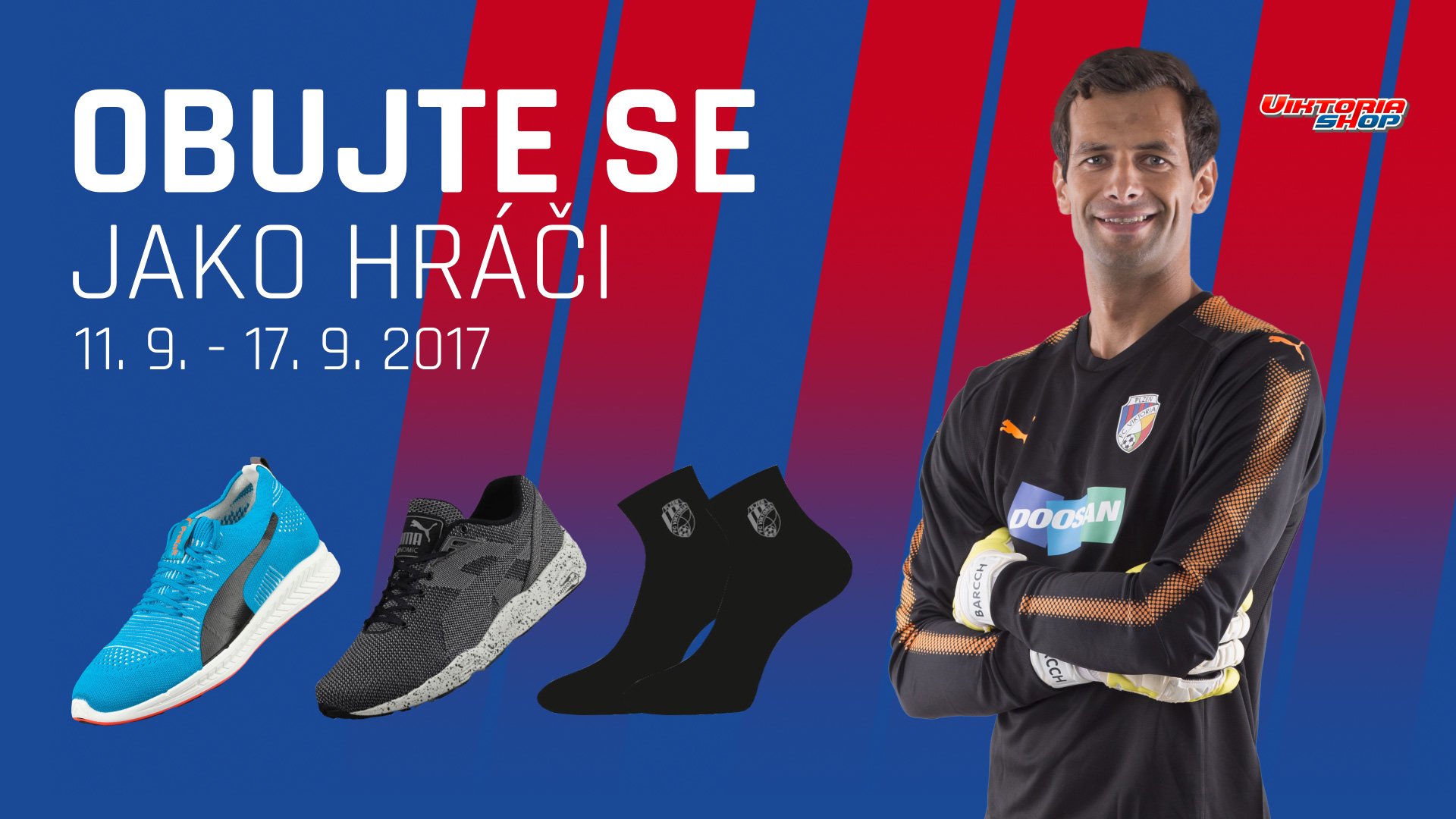 Speciální nabídka ve Viktoria shopu: Obujte se jako hráči