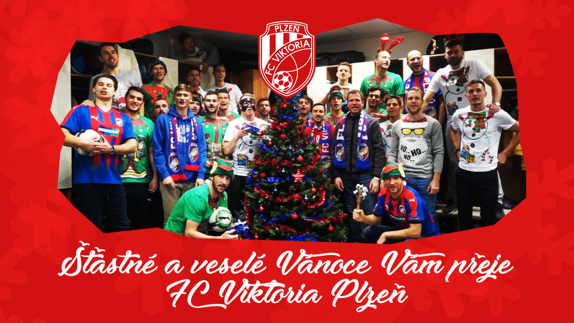 Šťastné a veselé Vánoce Vám přeje FC Viktoria Plzeň