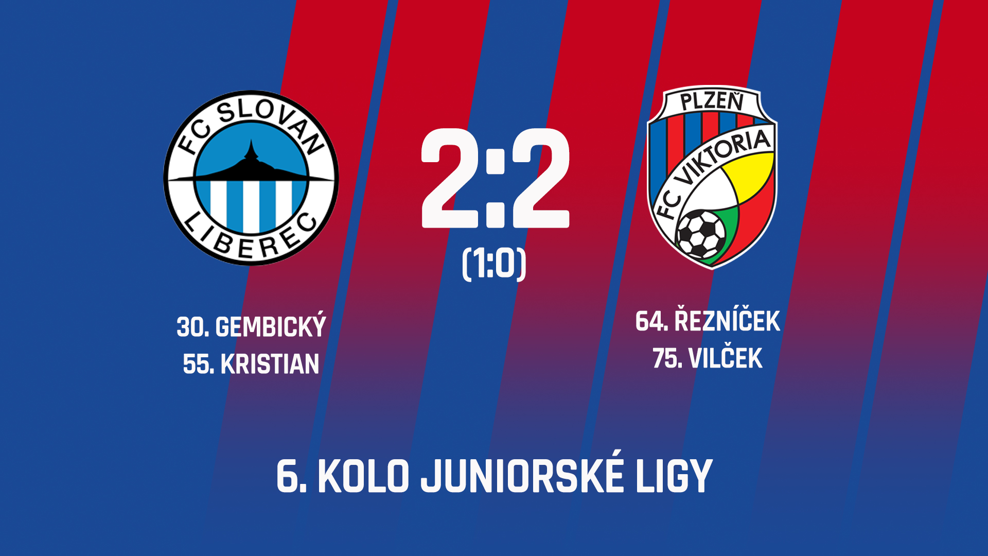 Juniorka v Liberci prohrávala 0:2, nakonec brala bod za remízu