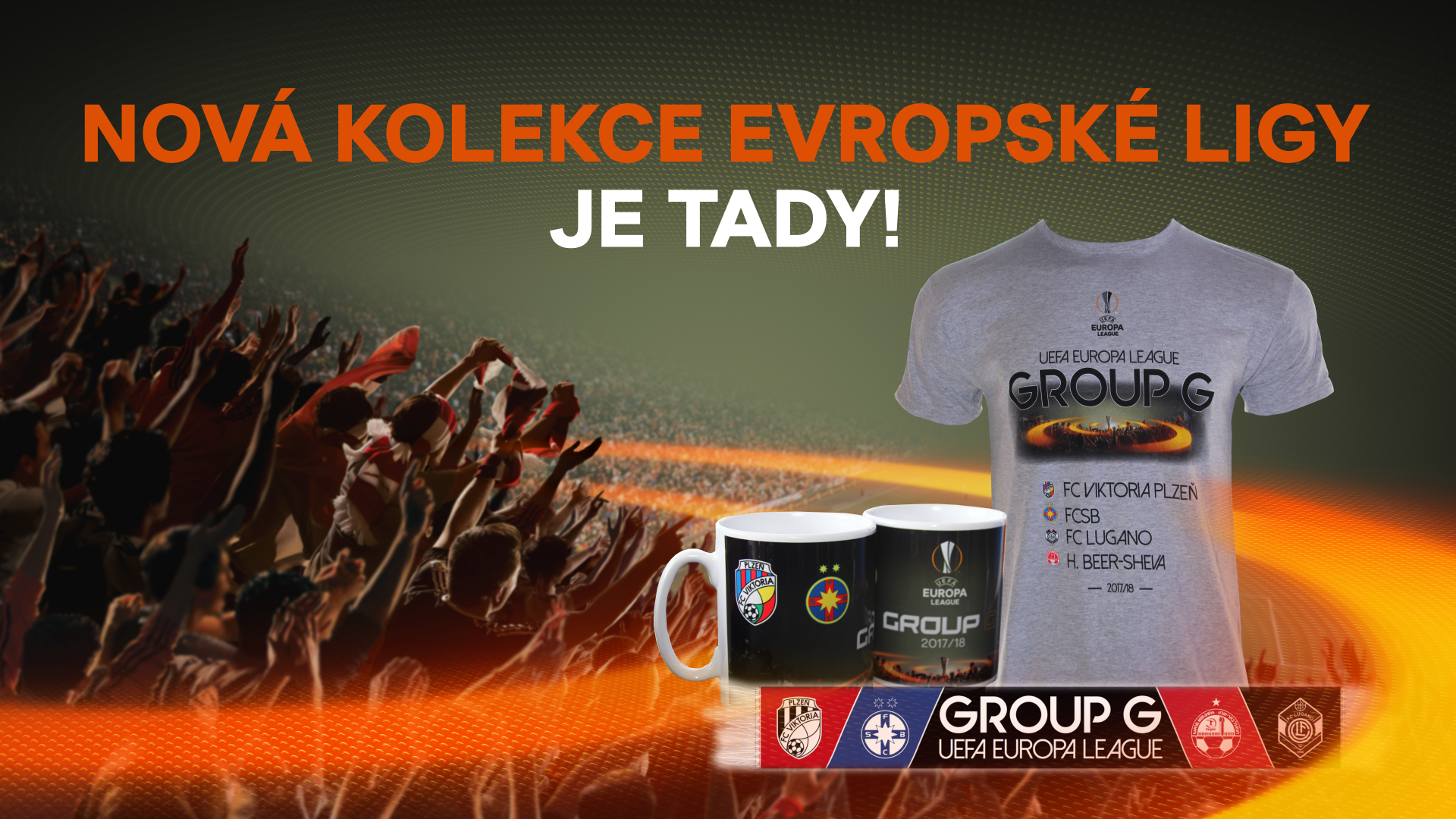 Nová kolekce Evropské ligy je k dostání ve Viktoria shopu i v eshopu!