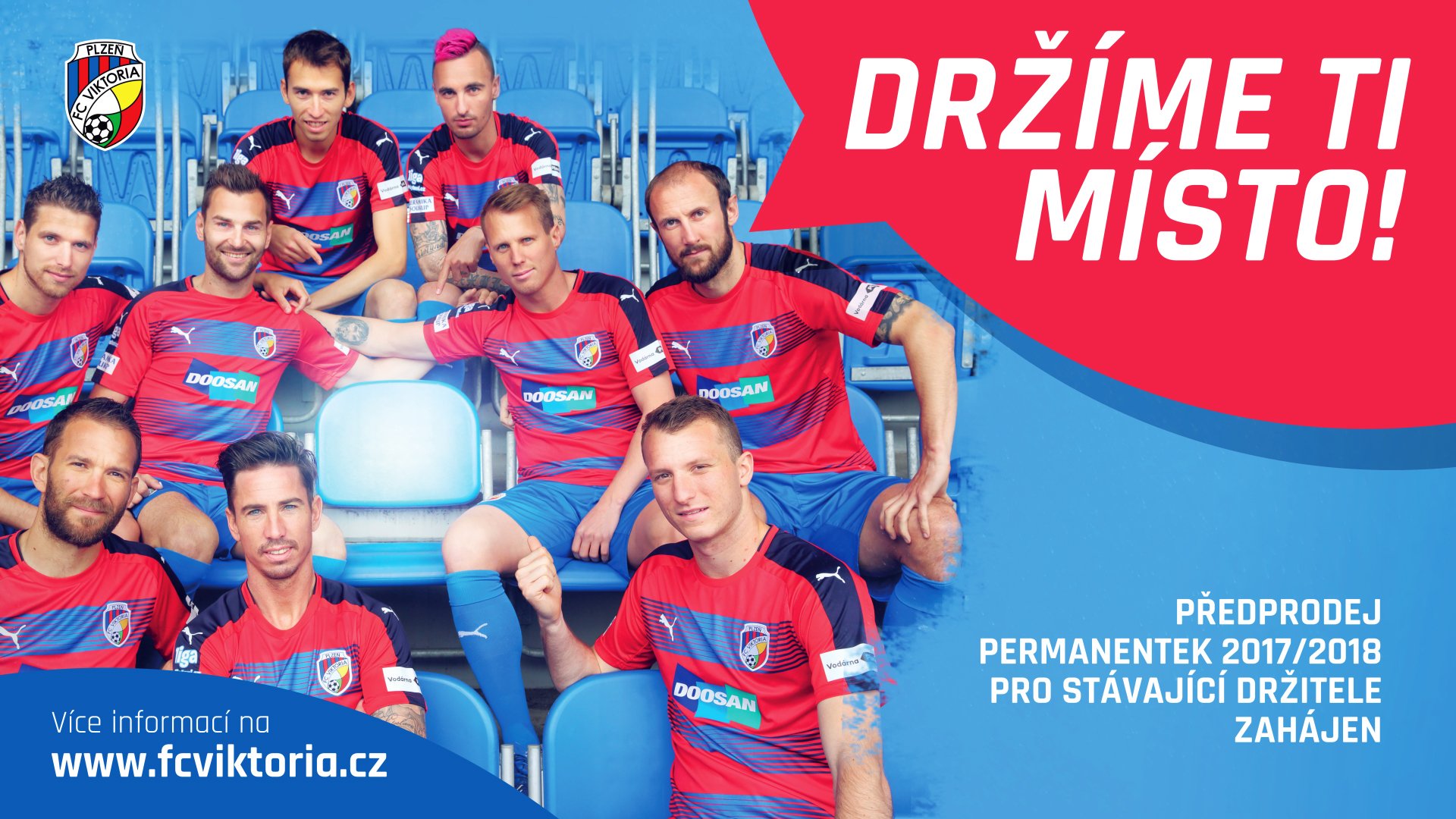 Předprodej permanentek na sezonu 2017/2018 pokračuje: Držíme ti místo!