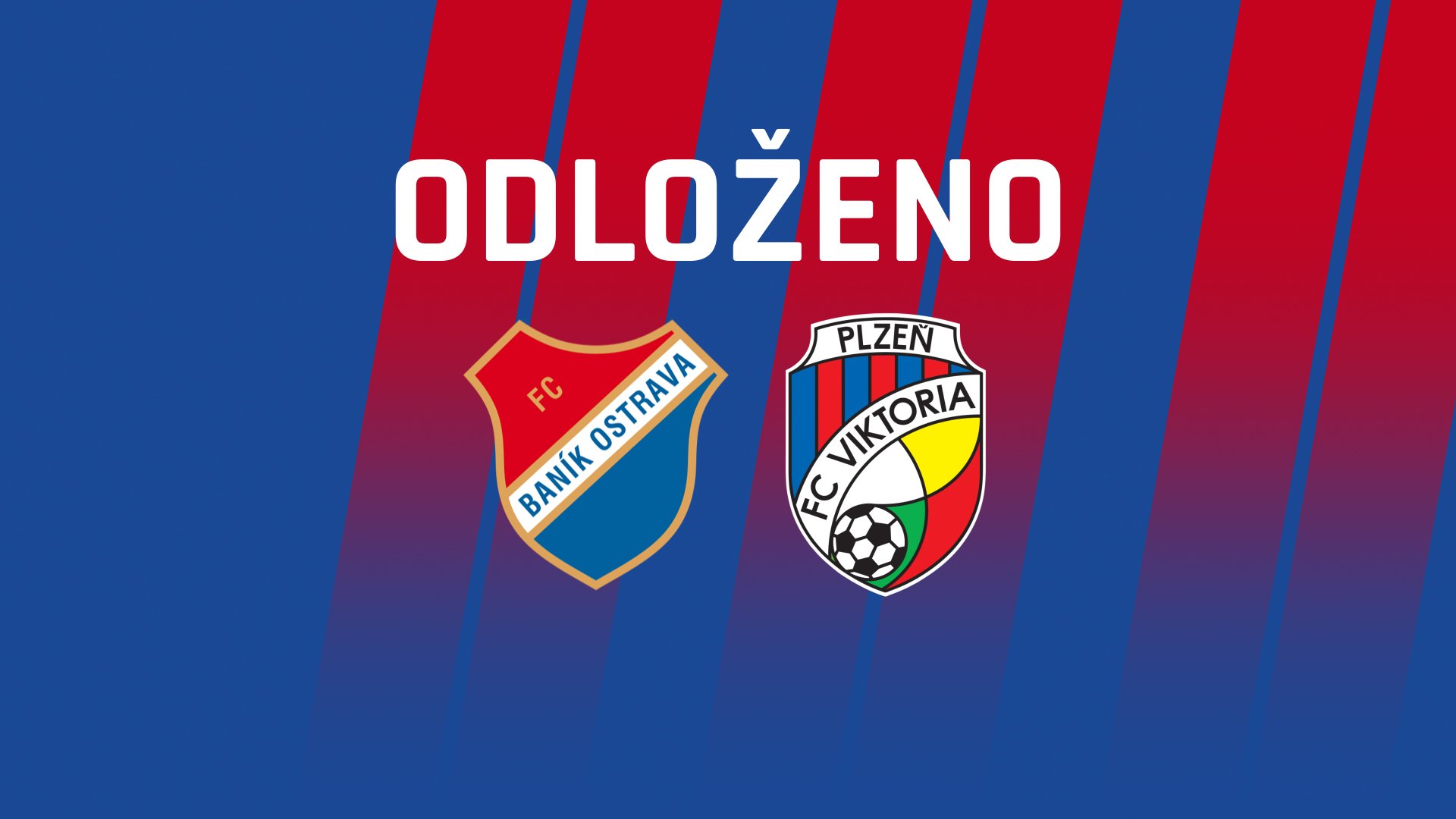 Viktoria do Ostravy neodcestuje, zápas 19. kola byl odložen