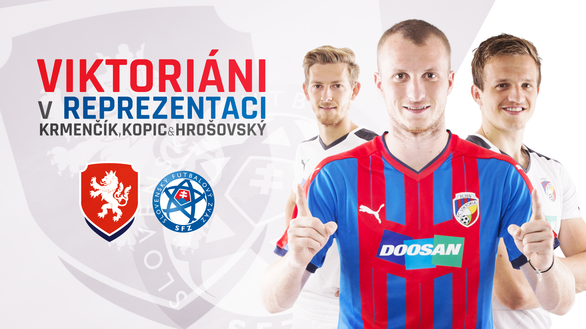 Viktoriáni v reprezentacích: Krmenčík, Kopic a Hrošovský v áčku